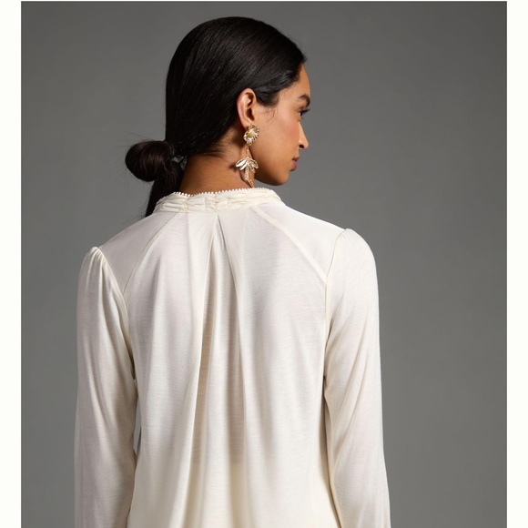 Anthropologie Tiny Hartford Embroidered Top . - Picture 3 of 5